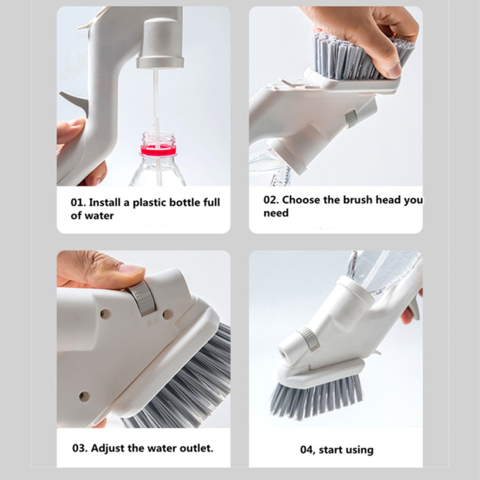 Spray Cleaning Brush Set - Whatook