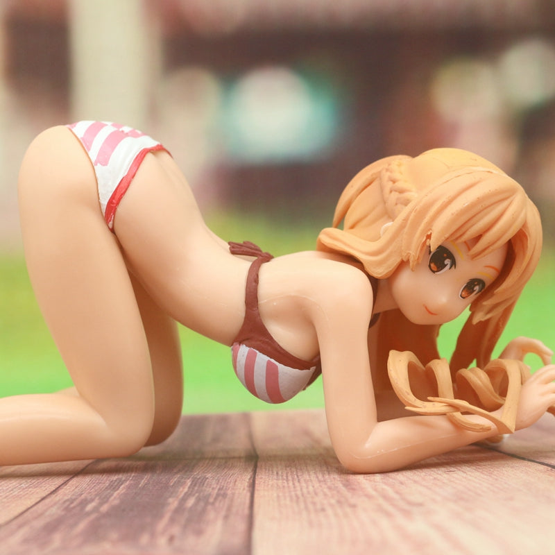 Sword Art Online Swimsuit Asuna Mobile Phone Stand Prone Pose Beautiful Girl Figure Model Decoration - Whatook