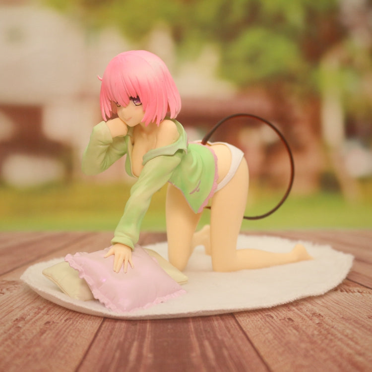 Anime Queen of Packing TO LOVE Mengmeng Pajamas Green Clothes Kneeling Posture Model Boxed Figure - Whatook