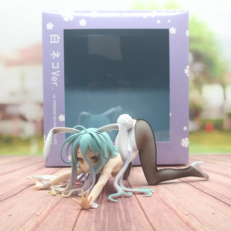 Anime NO GAME NO LIFE Game Life White Bunny Girl 1/4 Boxed Figure - Whatook