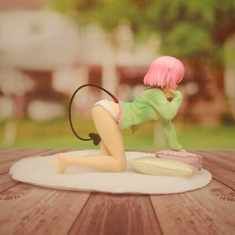 Anime Queen of Packing TO LOVE Mengmeng Pajamas Green Clothes Kneeling Posture Model Boxed Figure - Whatook