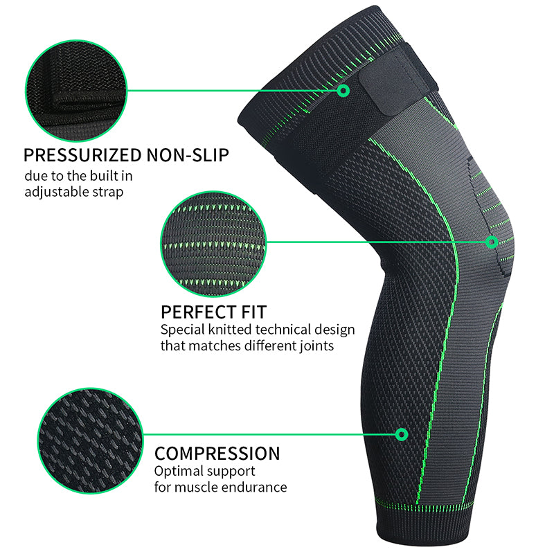 Anti-Slip lengthen Knee Pad Long Leg Sleeve - Whatook