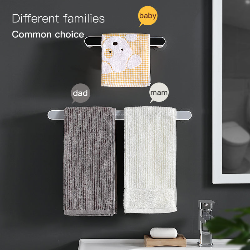 Self-adhesive Towel Holder Rack Wall Mounted Towel Hanger - Whatook