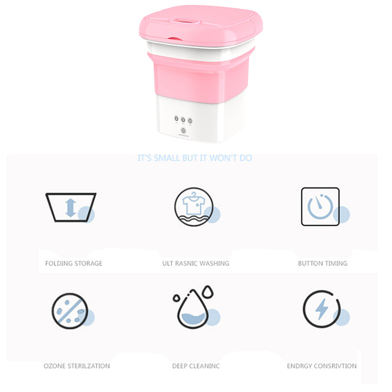 Mini Washing Machine Portable Ultrasonic Cleaner - Whatook